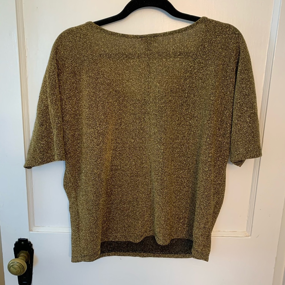 Express Gold Shimmer Top - Picture 2 of 3